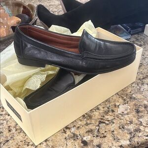 Cole Haan Sz 7.5 AAAA Black Leather Italian Loafer GUC